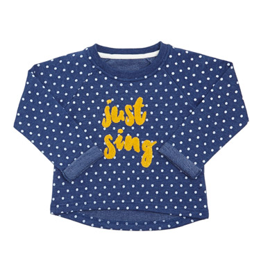 Toddler Polka Dot Fashion Sweat Top